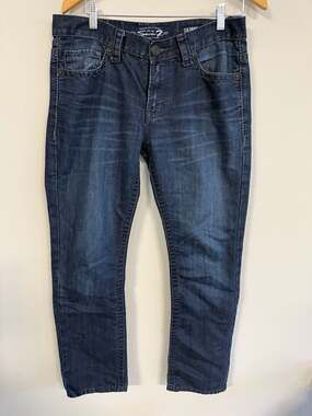 Seven7 Men's Skinny Fit Dark Wash Jeans 32x30